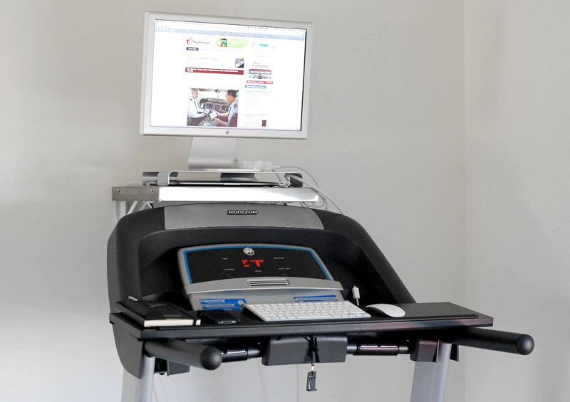 Walking While Working My Treadmill Desk Set Up By Marianne Schultz