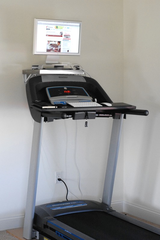 Walking While Working My Treadmill Desk Set Up By Marianne Schultz